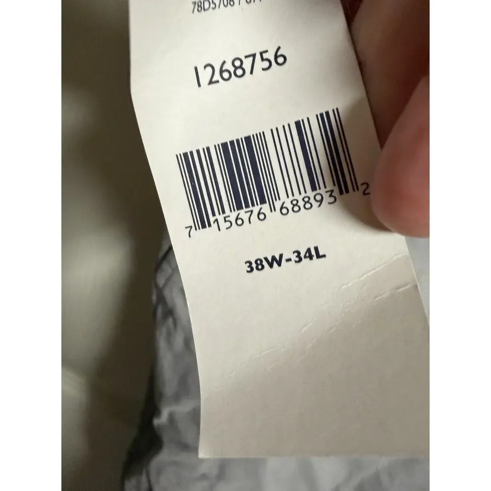 Tommy Hilfiger Mens Pants Size 38x34 Gray Tailored Fit Mid-Rise Pockets